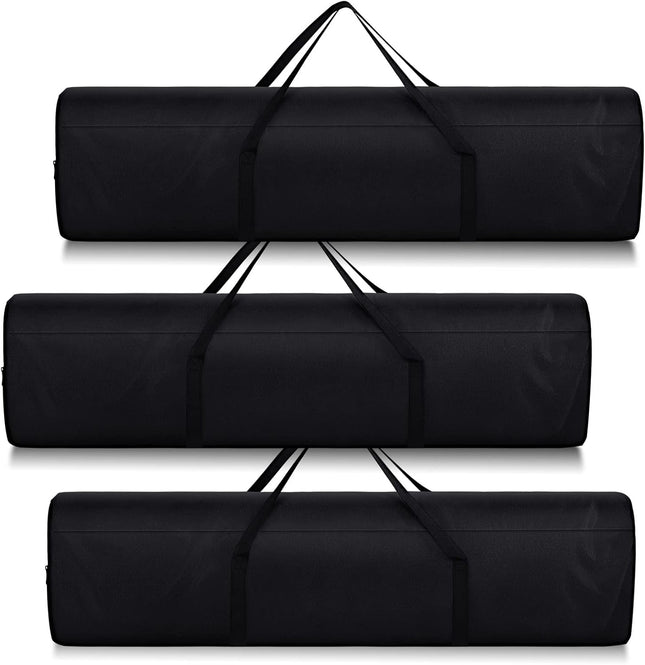 3 Pack 43.31 Inches Replacement Bag for Folding Camping Chair Large Beach Carry Oxford Fabric in Black
