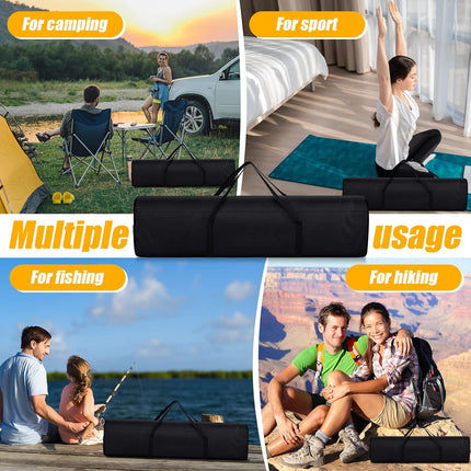 3 Pack 43.31 Inches Replacement Bag for Folding Camping Chair Large Beach Carry Oxford Fabric with Handles Travel Tent Storage Outdoor Carrying Sports Gear Black -