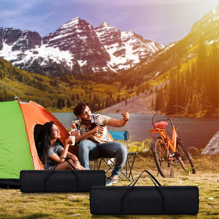 3 Pack 43.31 Inches Replacement Bag for Folding Camping Chair Large Beach Carry Oxford Fabric with Handles Travel Tent Storage Outdoor Carrying Sports Gear Black -