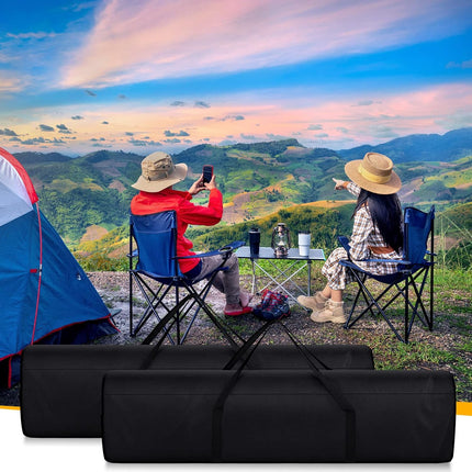 3 Pack 43.31 Inches Replacement Bag for Folding Camping Chair Large Beach Carry Oxford Fabric with Handles Travel Tent Storage Outdoor Carrying Sports Gear Black -