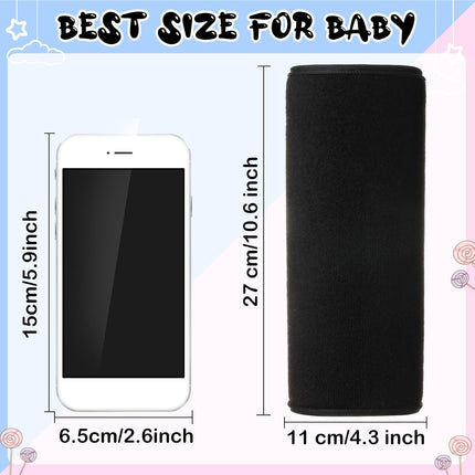 4 Pcs Baby Car Seat Belt Covers Soft Straps Shoulder Pads for Kid Infant Stroller Strap Safety Cushion Boy and Girl(Black,10.63 x 4.33 Inch) Black 10.63 Inch