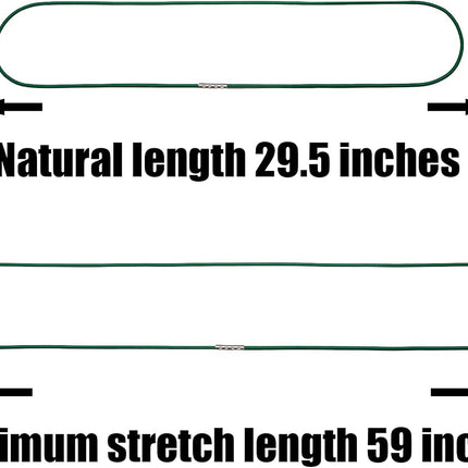 14 Pieces 4.9 Feet Trash Can Band Elastic Rubber Bands 30-64 Gallon Garbage Colorful Litter Box Loop for Outdoor, Colors -