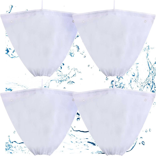 4 Pcs Pool Cleaner Fine Filter Bag Spa Part Replacement Compatible with Aquabot Products 8114 in White