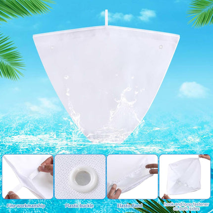 4 Pcs Pool Cleaner Fine Filter Bag Spa Part Replacement Compatible with Aquabot Products 8114 Wheeled Cleaners S2-40 S2-50 Pura 4X 5X S2-4x S2-4xi S2-5x -