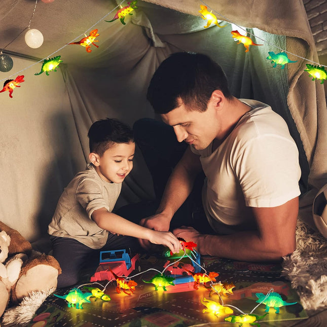 20 LED 9.8 FT Dinosaur String Lights for Boys Room Battery Operated Dino Light Girls – product detail