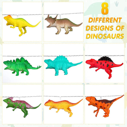 20 LED 9.8 FT Dinosaur String Lights for Boys Room Battery Operated Dino Light Girls Kids Bedroom Decor Christmas Tree Decoration Holiday Party Garden Tent Wall - Ft