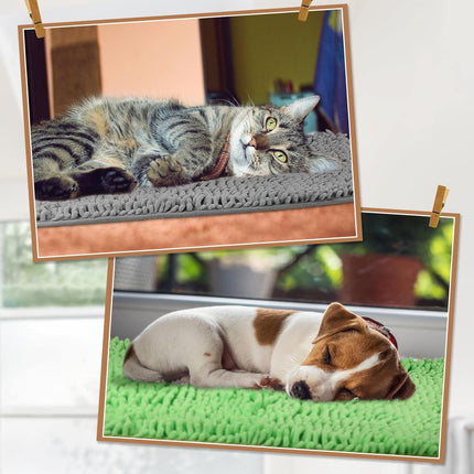 3 Pcs Guinea Pig Bedding Reusable Small Animal Bed Fleece Pee Pad Absorbency Washable Pet Soft Cage Liner for Bunny Hamsters(Pink, Green, Gray) Pink, Gray -