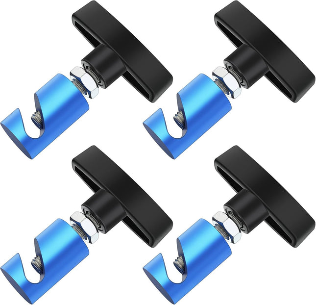 4 Pcs Car Hood Prop Struts Clamp 0.55 Inch Tool Adjustable Lifting Clip Aluminum Lift Support in Blue