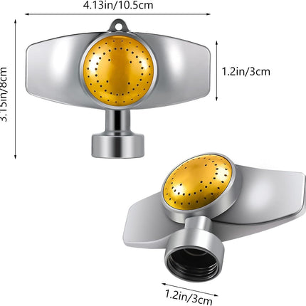 3 Pieces Metal Spot Sprinkler Circle Pattern 3/4 Inch Internal Thread Adjustable 360 Degree Square for Small Area Yard Lawn Garden Watering -