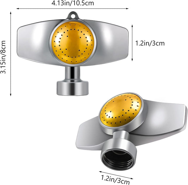 3 Pieces Metal Spot Sprinkler Circle Pattern 3/4 Inch Internal Thread Adjustable 360 Degree Square for – product detail