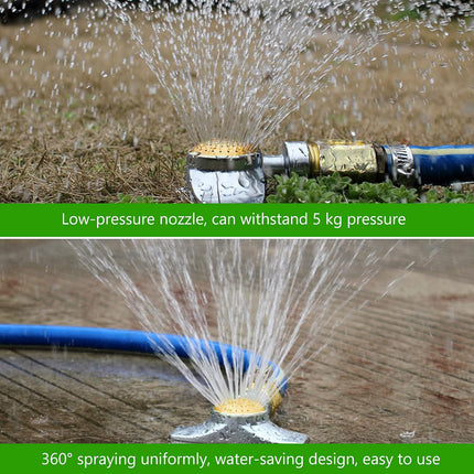 3 Pieces Metal Spot Sprinkler Circle Pattern 3/4 Inch Internal Thread Adjustable 360 Degree Square for Small Area Yard Lawn Garden Watering -
