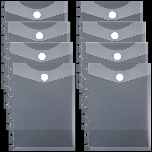 8 Pcs 7 x 9.25 Inches 9 Disc Medium Size discbound Pocket dividers Envelope Binder V1259-DP01-A-5614