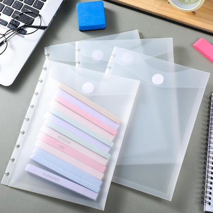 8 Pcs 7 x 9.25 Inches 9 Disc Medium Size discbound Pocket dividers Envelope Binder Planner Accessories Dividers Inserts Discbound Notebook Supplies for Office School Work Organizer -