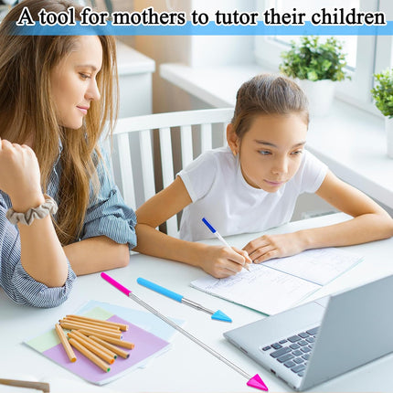 12 Pcs Telescopic Teacher Pointer Stick for Classroom Arrow Extendable Teaching Handheld Retractable School Presenter Whiteboard Back to Supplies -