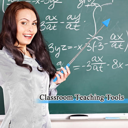 12 Pcs Telescopic Teacher Pointer Stick for Classroom Arrow Extendable Teaching Handheld Retractable School Presenter Whiteboard Back to Supplies -