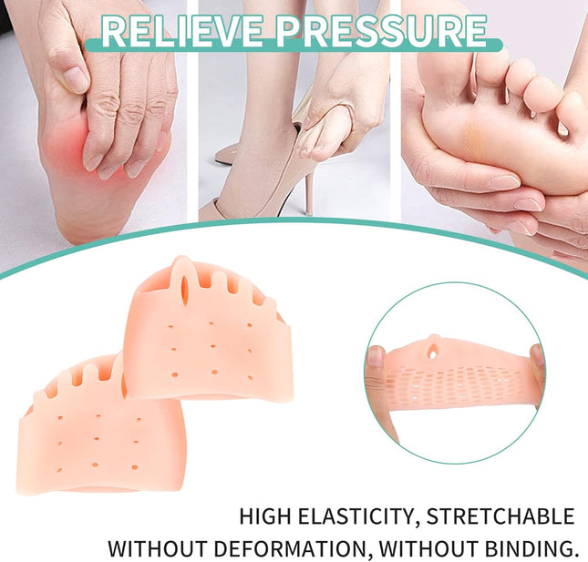 3 Pairs Metatarsal Gel Pads Ball of Foot Cushions Toe Separator Spacers Big Straighteners – product detail