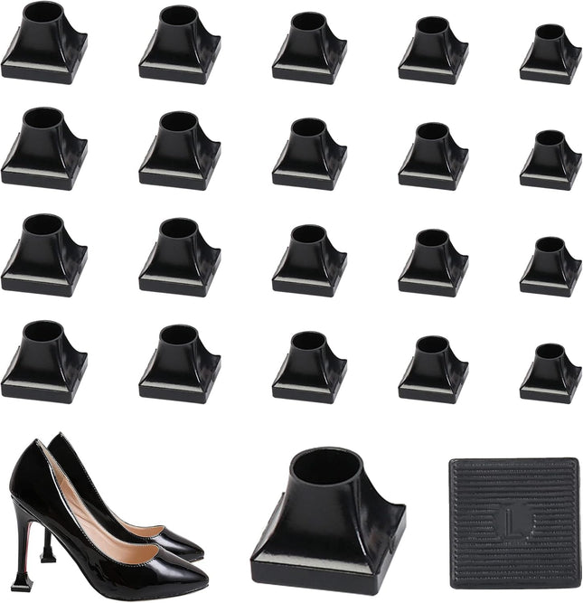 High Heel Protectors- Stoppers Repair Caps Covers for Walking on Grass and Uneven Road Cover in Black