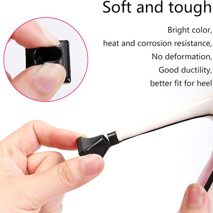 High Heel Protectors- Stoppers Repair Caps Covers for Walking on Grass and Uneven Road Cover Cups Perfect Wedding Outdoor Events (Square-black-10 Pairs) Square-black-10 Pairs -