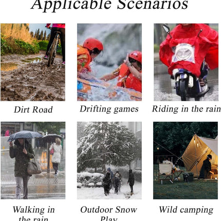 Waterproof Rain Shoe Covers Men Reusable Foldable Snow Boot with Reflector Non Slip Protector for Raining Day,Cycling,Gardening,Fishing,Hiking, Farming Transparent X-Large