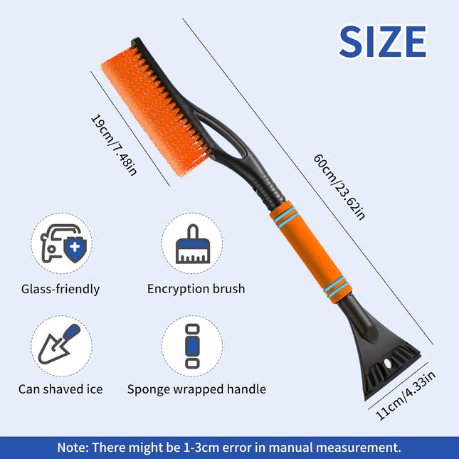 26.7 Snow Brush & Ice Scraper for Car Windshield 2 in 1 with Squeegee Detachable Removal Tool Comfortable – product detail