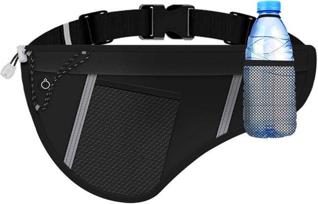 Men Women Sports Running Waist Bag Waterproof Fanny Packs with Adjustable Belt Pack Bag Water Bottle Holde