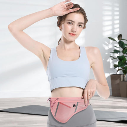 Men Women Sports Running Waist Bag, Waterproof Fanny Packs with Adjustable Belt, Pack Bag Water Bottle Holde for Hiking Walking Biking GSP8807-Black -