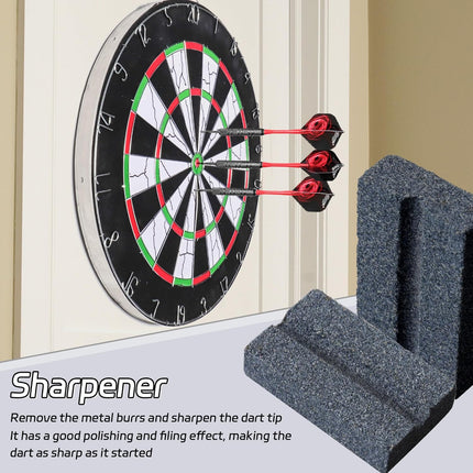 Darts V-Sharp Sharpening Stone,Dart Sharpener,Easy polishing and deburring, Long-Lasting Sharpness,Dart Accessories (4 Pack) -