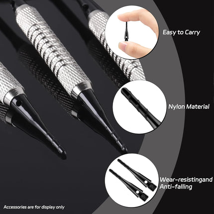 Darts Soft Tip,2BA Thread Tip Dart Point 200 Pack, Plastic Points, Sets, Accessory -