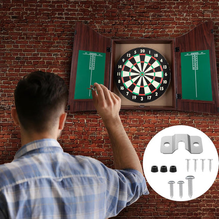 Dartboard Mounting Bracket,Dartboard Hanging Bracket for Steel Dart Games,Dart Accessories Kits (1 Set) 1 Set -