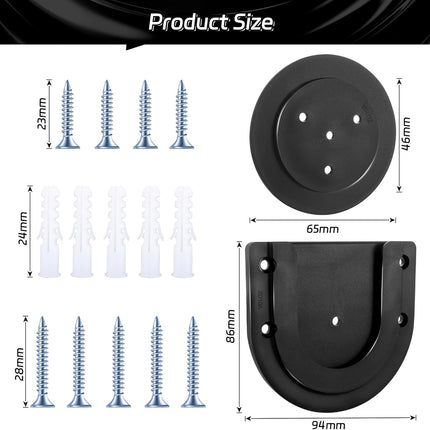 Dartboard Mounting Bracket,Dartboard Bracket Hanging Dartboards Professional,Black Black O Shaped