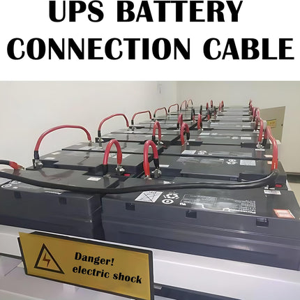 4 AWG Battery Cable,3FT Cables,With 5/16" Ring Terminals for Solar, RV, Auto, Marine Car, Boat -
