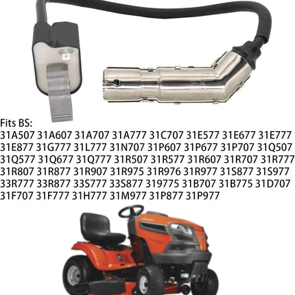 595304 Ignition Coil Magneto Armature, for BS 799650 592841 795315 17HP 17.5HP 19.5HP 20HP Intek OHV Engine Poulan Craftsman MTD Troy-Bilt Lawn Mower Engines Armature -