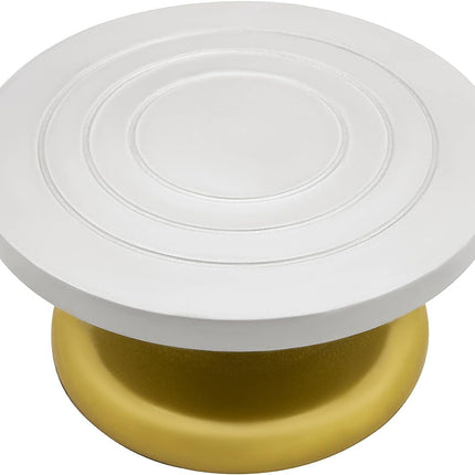 8.6" Pottery Sculpting Wheel, Sculpture Banding Wheel Tool Plastic Steel Turntable Cake Decorating Table Art DIY Baking Cream -