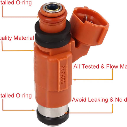 CDH210 OE Fuel Injectors - 68V8A3600000,For 1999-2015 Yama-ha Outboard 115HP Mitsubishi Eclipse INP-771 842-1223