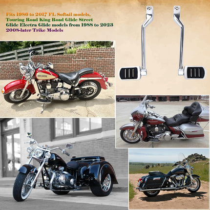 Heel Toe Shifter-(Aluminum 7.16") Compatible with FL Softail 1986 to 2017,Touring Road King Glide Street Electra Models from 1988 2023 -