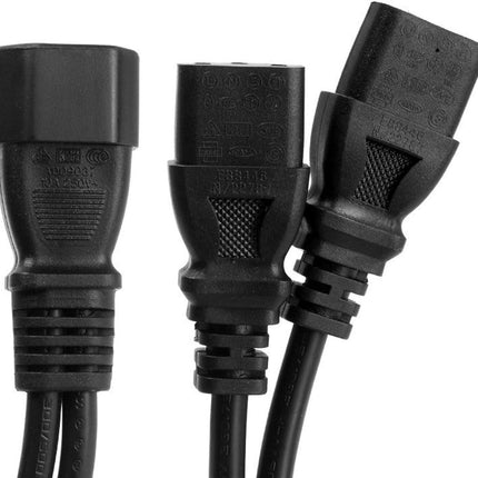 UPS Server Y Splitter C14 to 2 x C13 Power Extension Cable