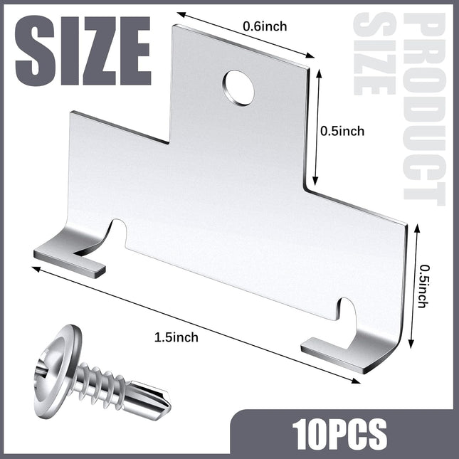 10 Pcs Recessed Light Clips Downlight Housing C Retrofit for with Self Tapping Screws Metal – product detail