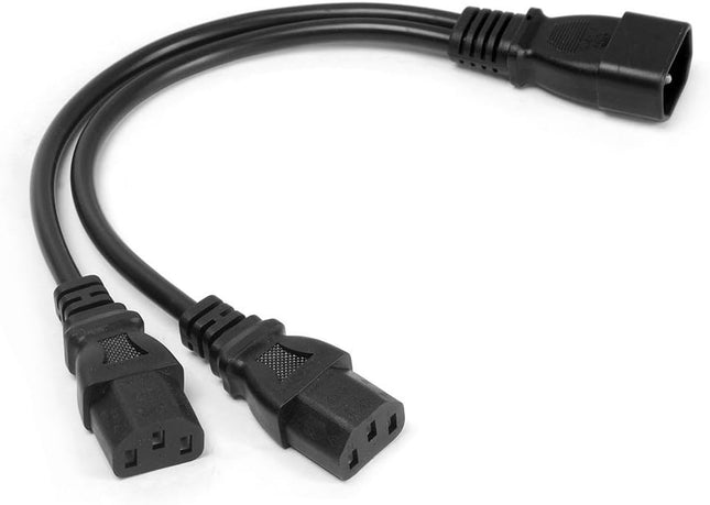 2Pack UPS Server Y Splitter C14 to 2 x C13 Power Adapter Cable Cord – product detail