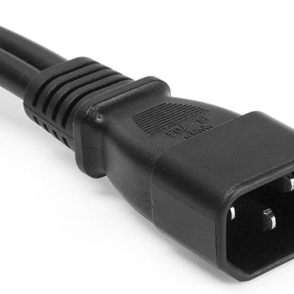 2Pack UPS Server Y Splitter C14 to 2 x C13 Power Adapter Cable Cord