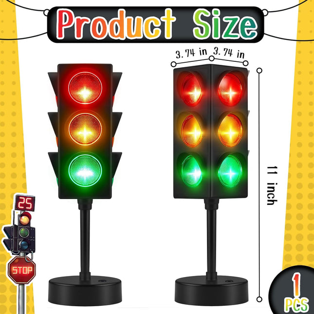 11 Inch Traffic Light Lamp Color Change Mini Stop Room Decor USB Cool Decorative Desk Lamps for Boys Girls – product detail