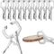 10 Pcs Locking C Clamp Pliers Adjustable Welding Clamp with Regular Tip and Swivel Pad