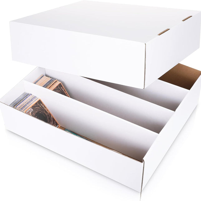 1 Pcs 3200 Count Sports Card Storage Boxes White Trading Box Collectible for Soccer Baseball Game -