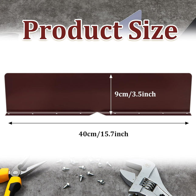 2 Pcs Gutter Valley Splash Guards Downspout Diverter Roof Rain Roofing with 20 Matching Screws for Corner – product detail