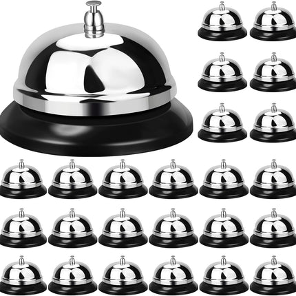 48 Packs Call Bell 3.35 Inch Diameter with Metal Anti-rust Construction Service for Hotels, Schools, Restaurants, Reception Areas, Hospitals, Warehouses -