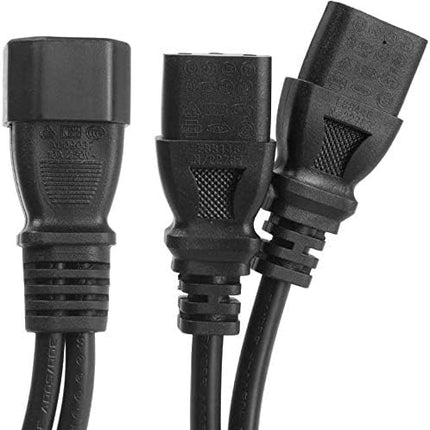 4-Pack UPS Server Y Splitter C14 to 2 x C13 Power Extension Cable