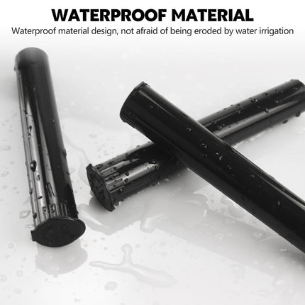116mm 6pcs Waterproof Cigarette Storage Tubes Squeeze Bottles with Caps Airtight Sealing Plastic Container Protect Pre-Roll Cigarettes Cigarillos (Black)