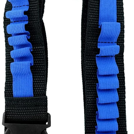 Bandolier Toy Gun Soft Bullets Shoulder Strap Adjustable Clip Darts Ammo Storage Belt Compatible for Nerf Blasters Black Blue