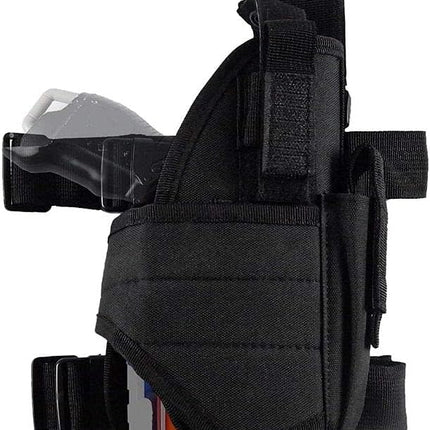 Adjustable Tactical Leg Holster Compatible for Nerf Elite Series Blaster(Black) Black