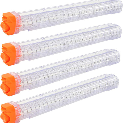 4Pcs Replacement Reload Clip 12-Round Refill Magazine Compatible for Nerf Rival Apollo XV-700 Zeue XV-1200 (Clear) 4pcs Clear