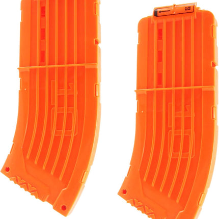 10 Darts Curved Magazine Quick Reload Clip Compatible for Nerf Elite (Orange, 2Pcs) 2pcs Orange